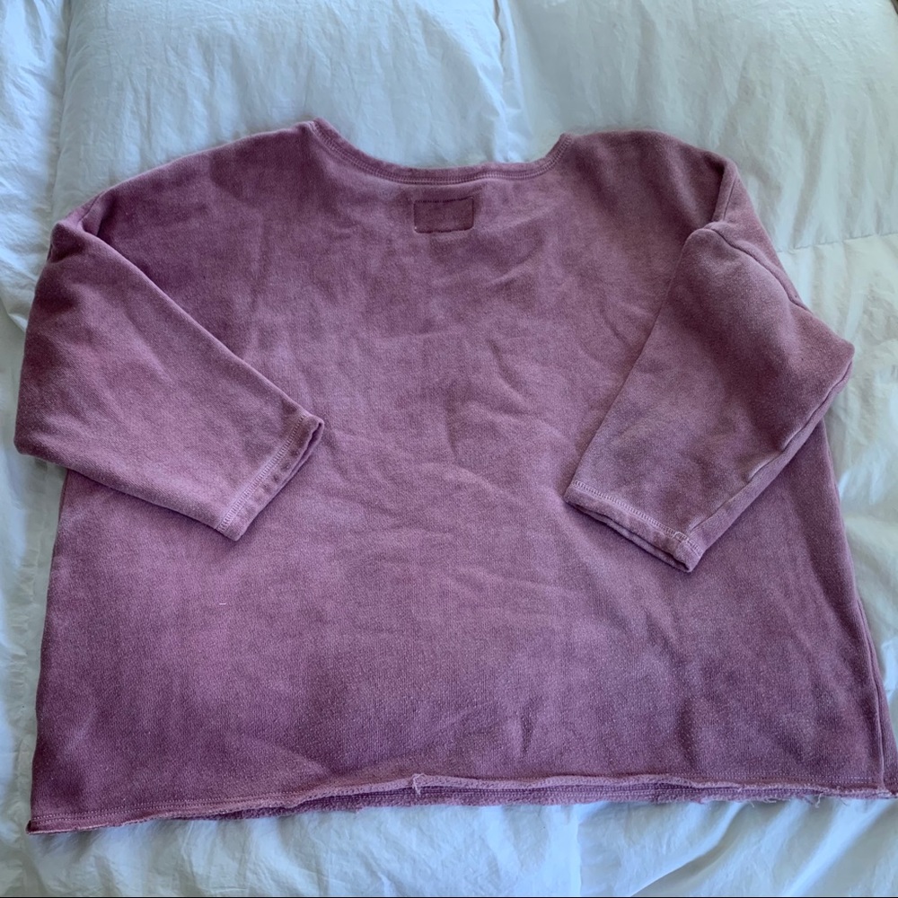 Cropped sweatshirt - Picture 2 of 4